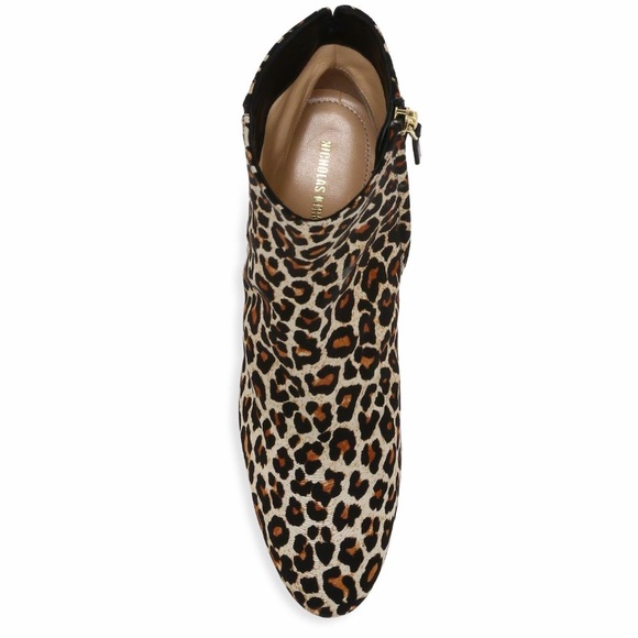 NICHOLAS KIRKWOOD TEXTILE AND LEATHER LEOPARD 🐆 PRINT ANKLE BOOTS SIZE 8 1/2 - Picture 6 of 8